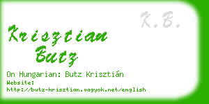 krisztian butz business card